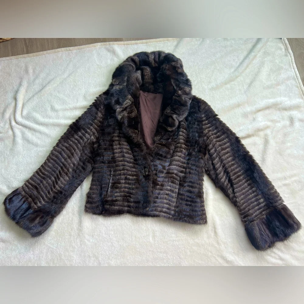 Beautiful genuine mink coat - IT size 44 - Picture 1 of 10